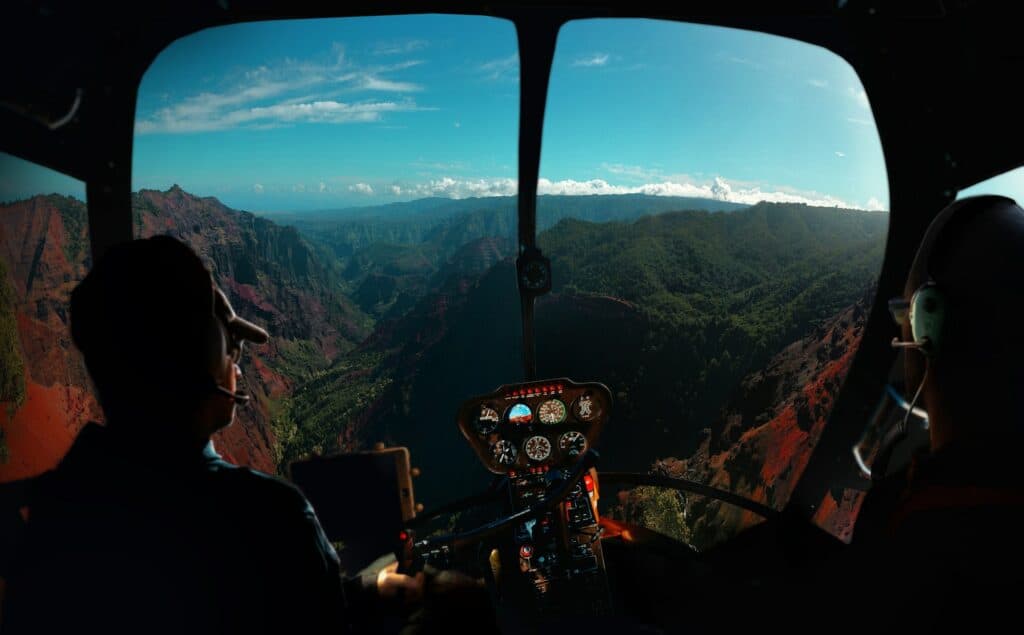 cabina di pilotaggio del pilota