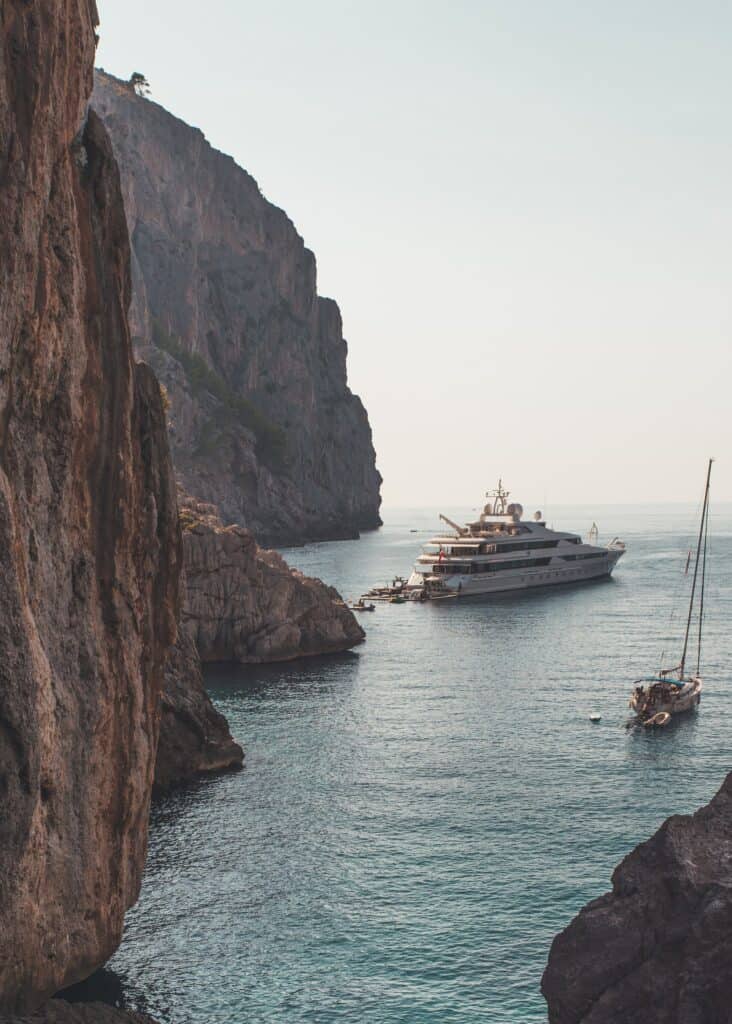 ship anchored in Palma de Mallorca