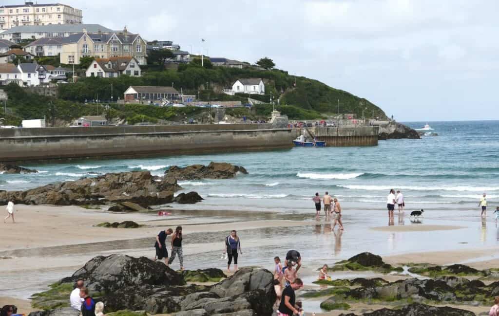 plage à Newquay UK