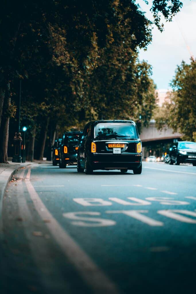 taxi di strada di Londra