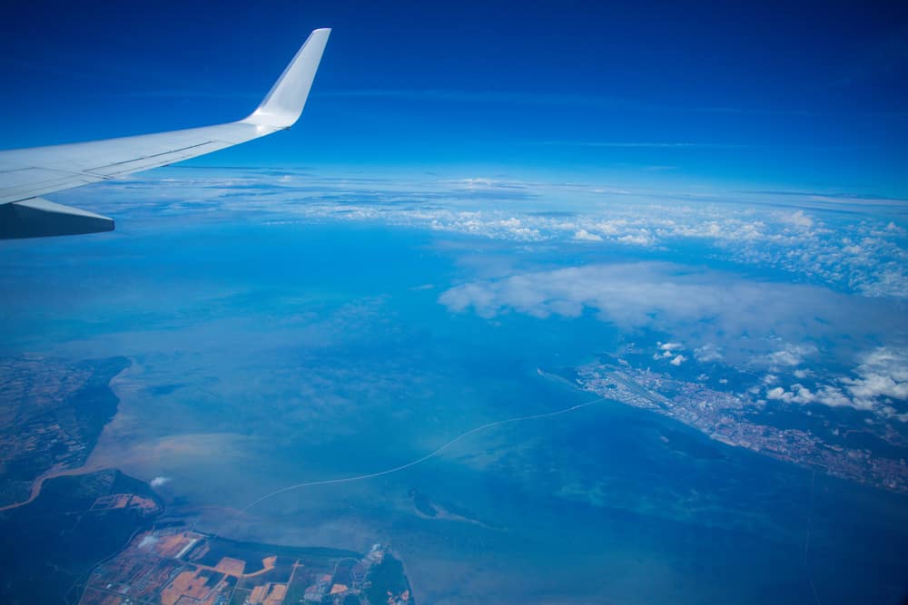 sentient.jet.airplane.wing.view.wing.view