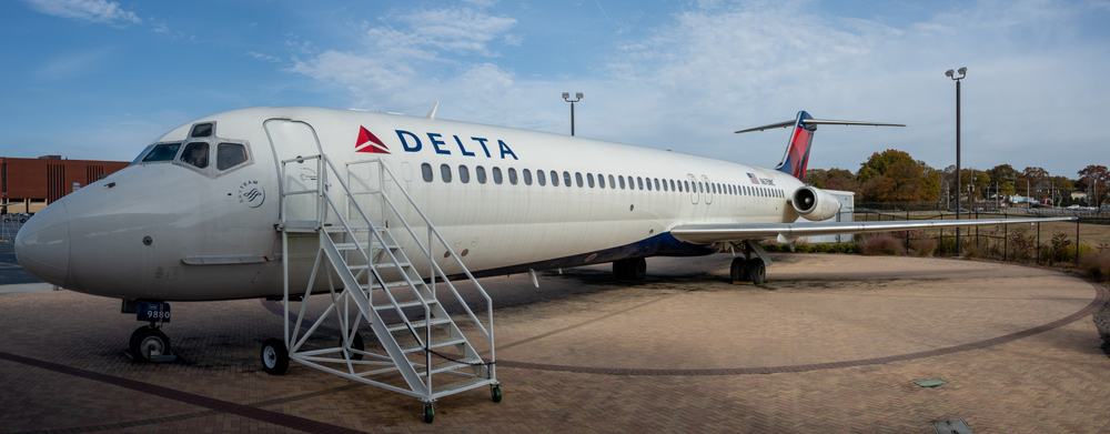 Ett Delta Airlines jetplan