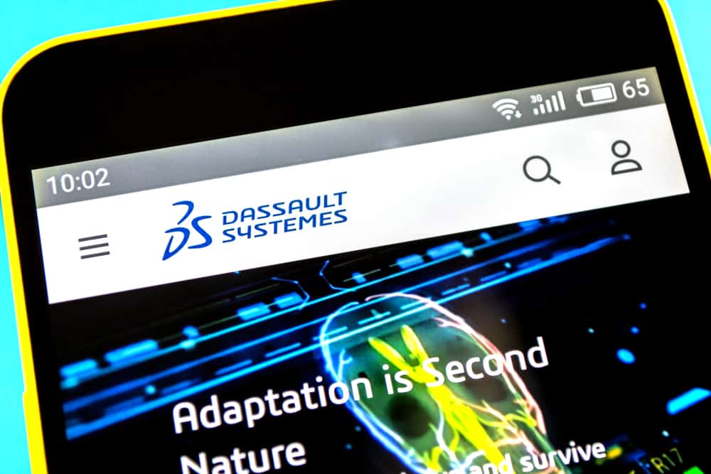 Dassault Systemes webbplats hemsida